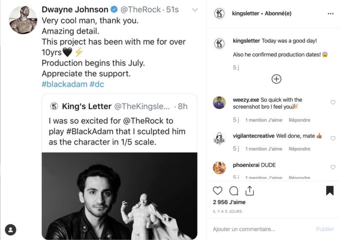 Instagram : Kingsletter